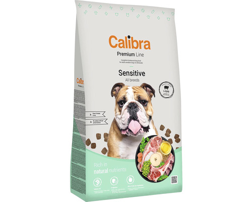Granule pro psy s citivým zažíváním jehněčí Calibra Dog Premium Line Sensitive Lamb 12 kg