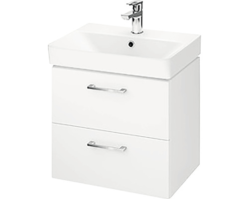 Koupelnová skříňka s umyvadlem Cersanit Lara Mille bílá 49,4 x 46 x 34,7 cm