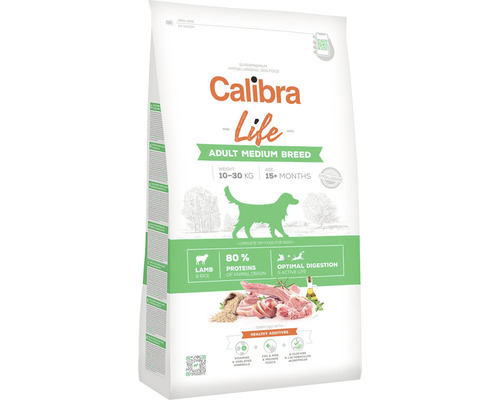 Granule pro dospělé psy středních plemen Calibra Dog Life Adult Medium Breed Lamb 12 kg