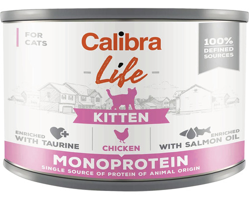 Konzerva pro koťata Calibra Life Kitten Monoprotein