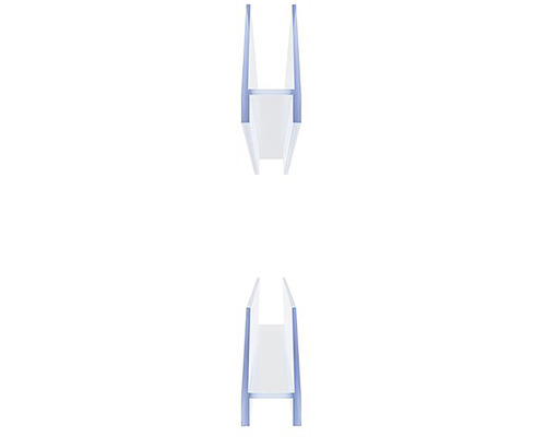 Plastový těsnicí profil pro sprchu