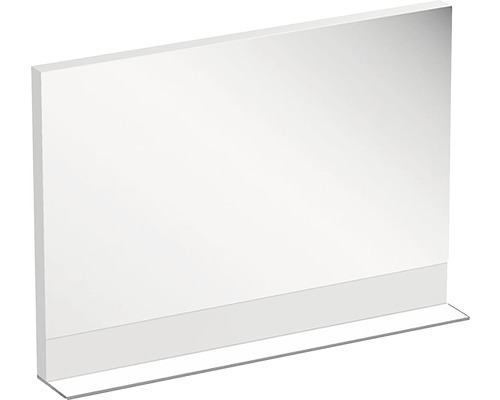 Zrcadlo do koupelny RAVAK Formy 120 x 71 cm v bílém rámu s poličkou