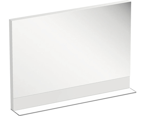 Zrcadlo do koupelny RAVAK Formy 80 x 71 cm v bílém rámu s poličkou