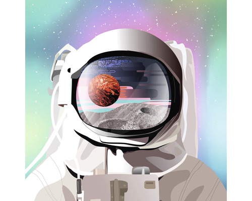 Obraz na plátně Kosmonaut 30x30 cm