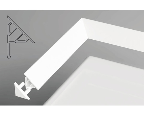 Rohový profil z plastu pro koupelnu a sprchu