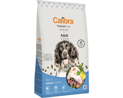 Granule pro dospělé psy do 30 kg Calibra Dog Premium Line Adult kuřecí 3 kg