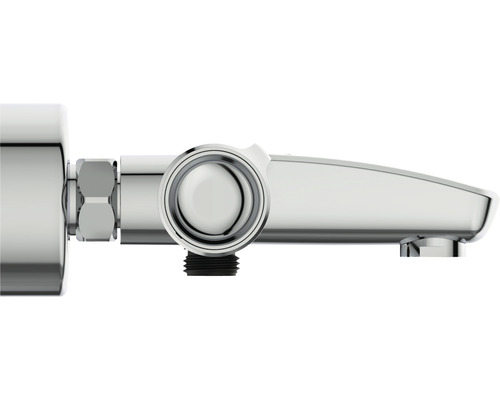 Chromová koupelnová baterie pro montáž na stěnu