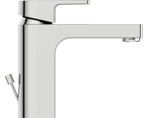 Umyvadlová baterie s rovnou výpustí a boční pákou