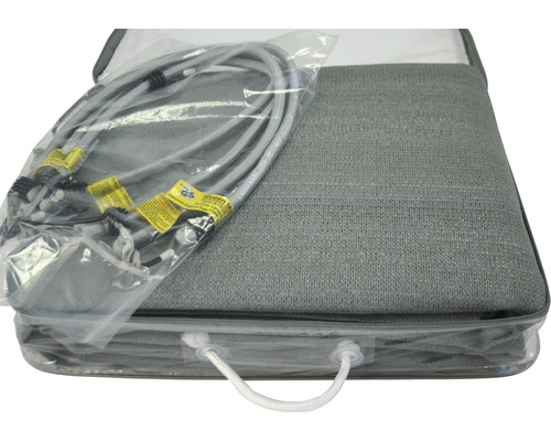 Sluneční plachta s upevňovacími lany v obalu