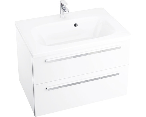 Koupelnová skříňka pod umyvadlo RAVAK Chrome II bílá vysoce lesklá 700 x 500 x 490 mm X000000920