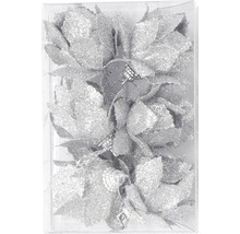 Dekorativní třpytivé umělé květiny v krabici