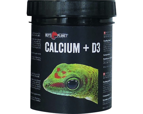 Doplňkové krmivo pro plazy Repti Planet Calcium + D3 125 g Repti Planet Calcium + D3 doplněk stravy pro plazy