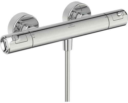 Nástěnný sprchový termostat z kovu s logem Ideal Standard