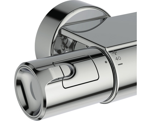 Termostatická baterie z kovu s nastavením teploty do 40 stupňů