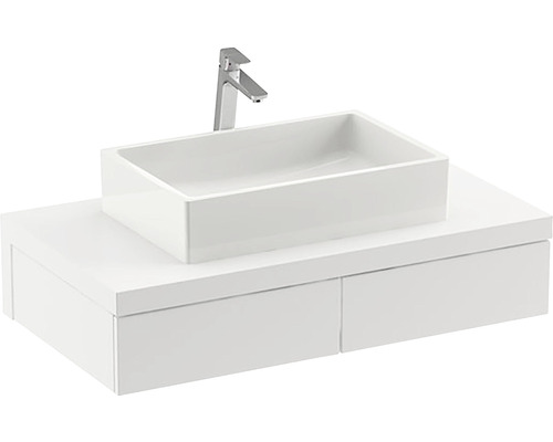 Koupelnová skříňka pod umyvadlo RAVAK Formy bílá vysoce lesklá 1000 x 220 x 550 mm X000001030
