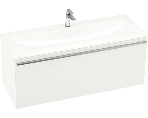 Koupelnová skříňka pod umyvadlo RAVAK Clear bílá vysoce lesklá 800 x 400 x 380 mm X000000757