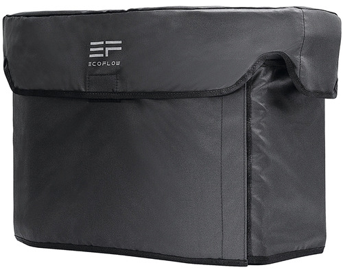 Logo EcoFlow na ochranném krytu pro elektrárnu