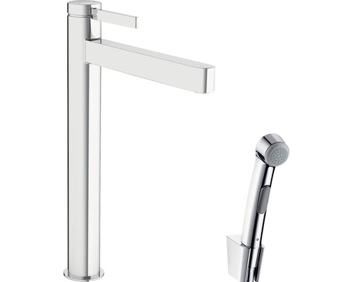 Umyvadlová baterie vysoká hansgrohe Finoris s ruční sprchou chrom HG 76220000 Vysoká umyvadlová baterie s ruční sprchou do koupelny