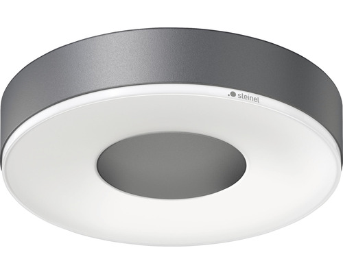 LED stropní svítidlo Steinel RS 200 SC IP54 17,1 W 1165 lm 3000 K antracitové Kulaté LED stropní svítidlo