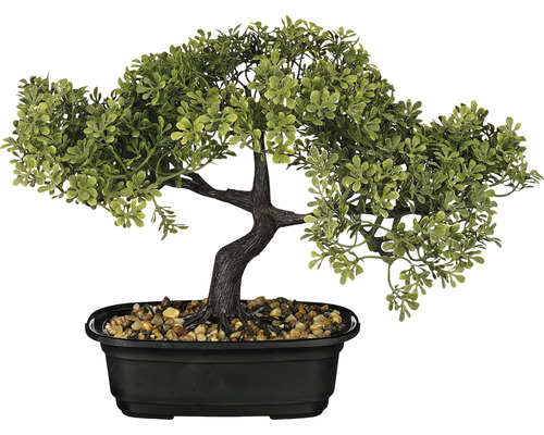 Umělá rostlina bonsai v květináči 33 x 17 x 26 cm