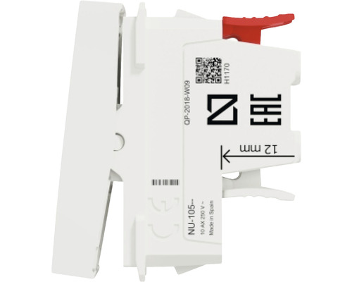 Elektrický spínač, boční pohled