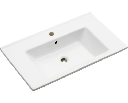 Umyvadlo na skříňku Pelipal Quickset 313 sanitární keramika bílá 75 x 45 x 20 cm 980,997541 Keramické umyvadlo s otvorem pro baterii a přepadem