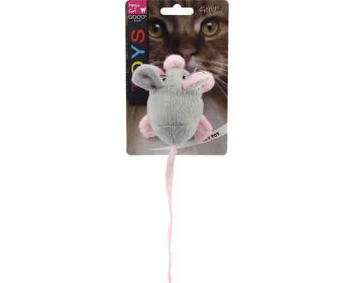 Hračka pro kočky Magic Cat myška chrastící s catnipem 22,5 cm, různé barvy