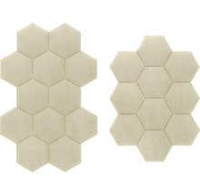 Dvě sady šestiúhelníkových akustických panelů pro dekoraci stěn