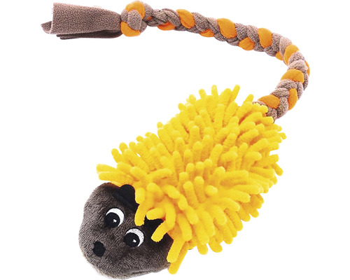 Hračka pro psy pískací potvůrka ježek žlutý