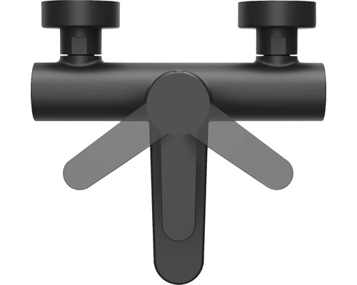 Nástěnná vanová baterie s jednopákovou směšovací baterií pro nastavení teploty