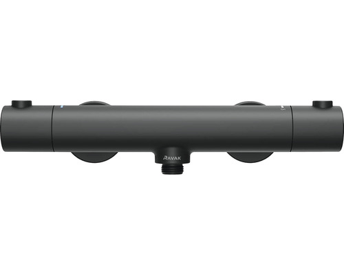 Černá termostatická baterie pro sprchu na omítku