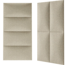 Dva zvukové absorbéry z látky s geometrickým vzorem