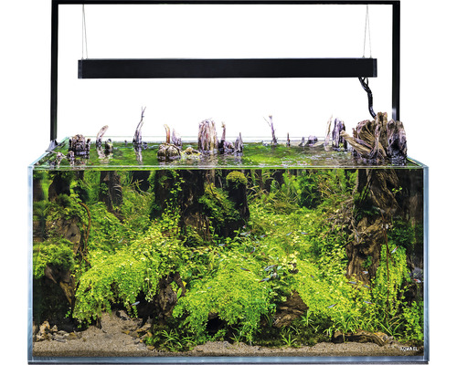 Akvarijní set AQUAEL UltraScape 90 s LED osvětlením cca 243 l OPTI sklo bez spodní skříňky forest