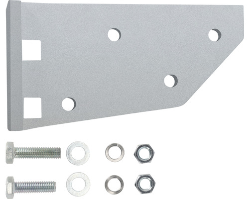 Upevňovací úhelník se šrouby, maticemi a podložkami