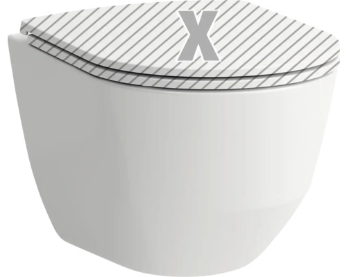 Závěsné WC LAUFEN Pro S Compact bez splachovacího kruhu bílá H8209650000003