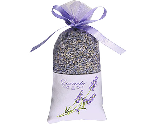 Levandulový sáček s květy levandule a stuhou