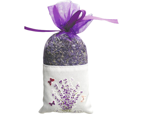 Levandulový sáček s květy levandule a květinovým motivem