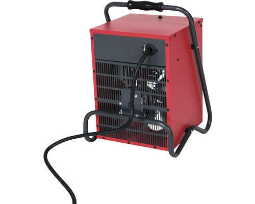 Elektrický stavební ohřívač s držadlem a napájecím kabelem