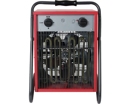 Elektrický ohřívač s topnými spirálami a rukojetí