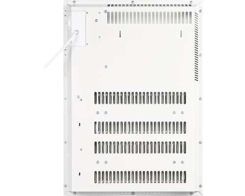 Pohled zezadu na topné desky s větracími otvory