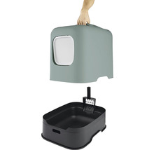 Toaleta pro kočky rotho BIALA zelená-thumb-1