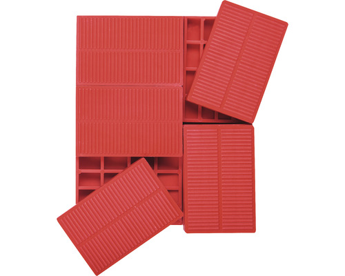 Plastové klínky, 57x38x4-10 mm, 20 ks, COXT866301 Plastové stavební klíny pro spodní konstrukci