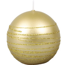 Kulatá svíčka s ozdobnými pruhy