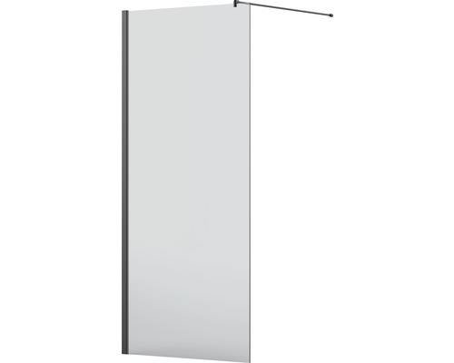 Sprchové dveře do niky Jungborn SETTE 120 cm barva rámu černá dekor skla čiré sklo