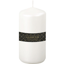 Bílá válcová svíčka s potiskem Glamour Exclusive Candles