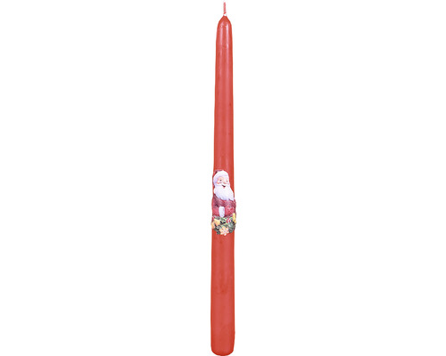 Vánoční svíčka kónická DĚDA MRÁZ 30 cm červená Stojan na vánoční stromek s dekorativními předměty