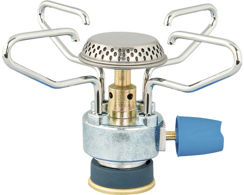 Kempingový vařič z kovu s držákem hrnce