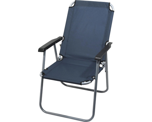 Židle kempingová skládací LYON 57 x 45 x 83 cm tmavě modrá