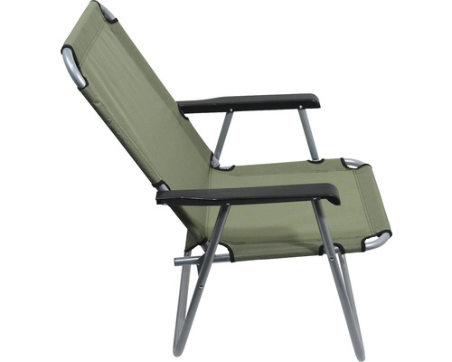 Kempingová židle s područkami a hliníkovým rámem
