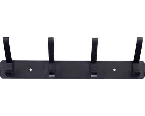Nástěnná věšáková lišta se čtyřmi háčky